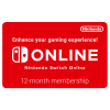 Nintendo Switch Online - 12 Month Individual Membership